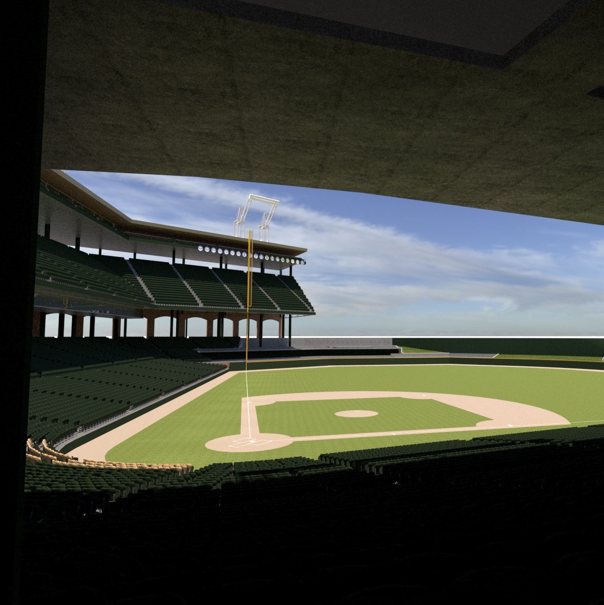 Volunteers maintaining Tiger Stadium field - Ballpark Digest