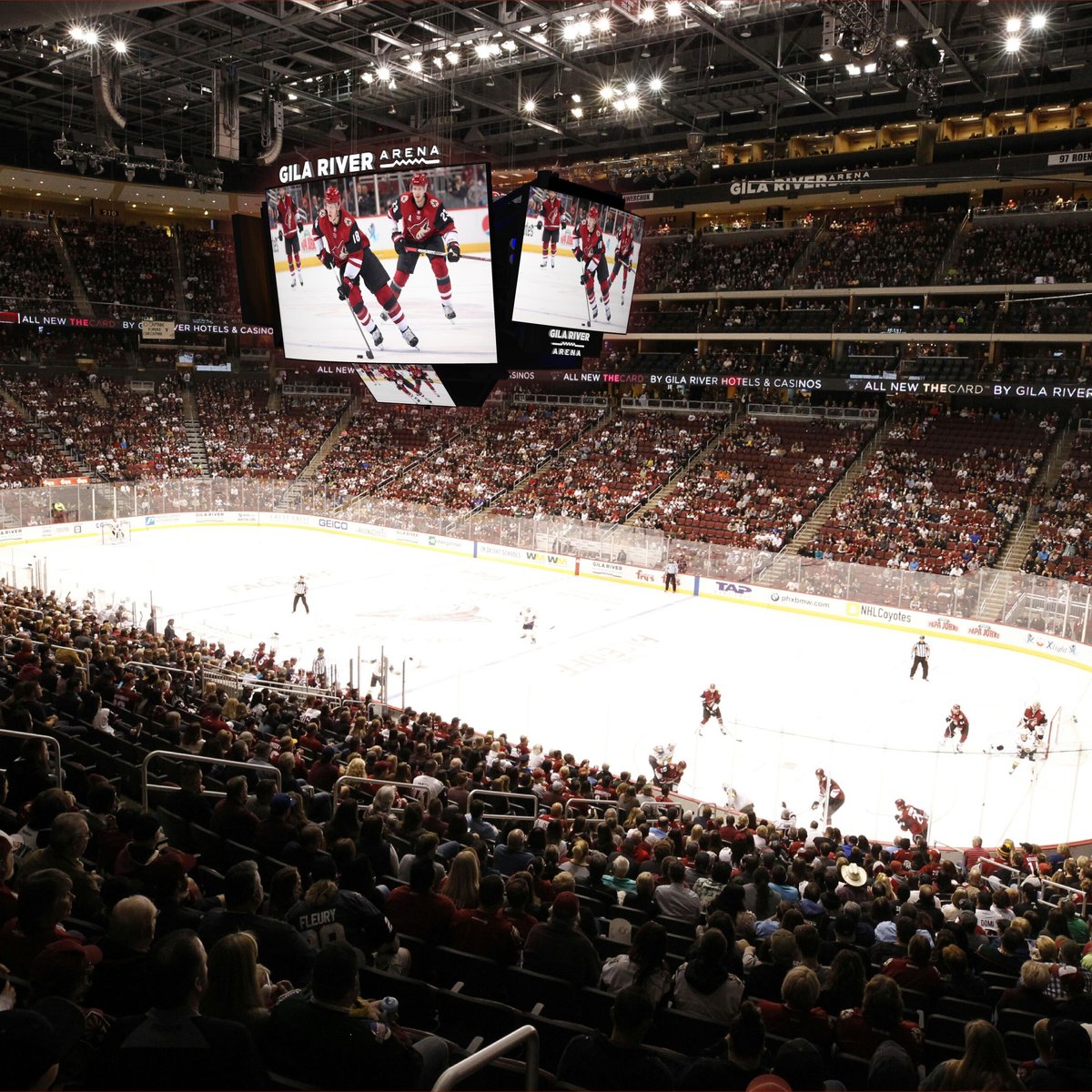 Arizona Coyotes Gila River Arena Hockey Stadium Blueprint 