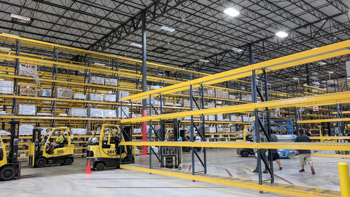 Tour Emser Tile's new distribution facility in Pinto Business Park