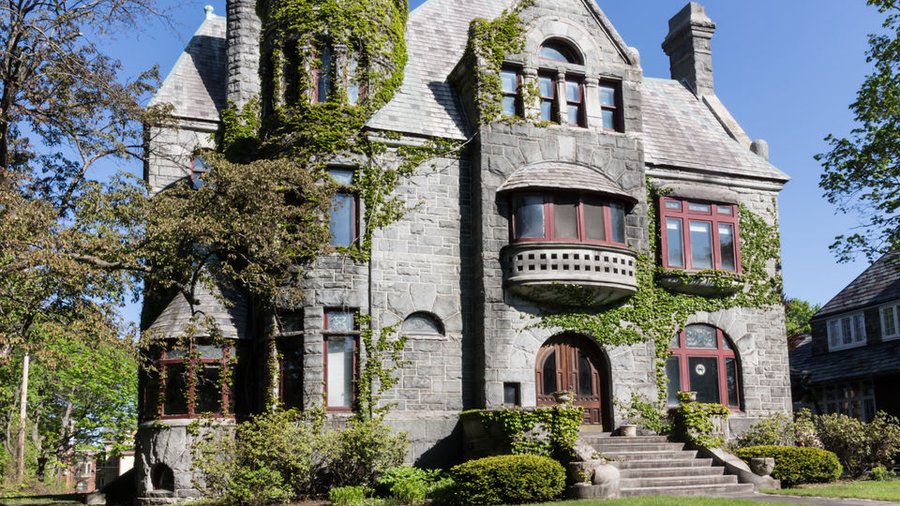 Albany castle overlooking Washington Park for sale for 750,000