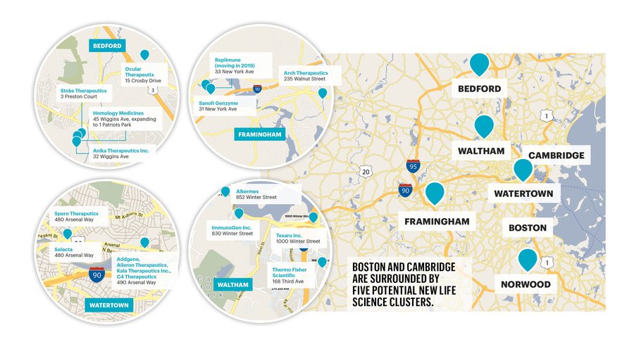 Trial run Biotech firms are racing to new clusters outside of