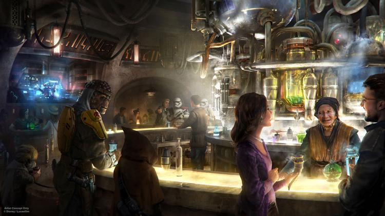 Disneyland To Alcoholic Drinks General Public For First Time Oga S Cantina Will Serve Concoctions Created With Exotic Ings Using Otherworldly Methods