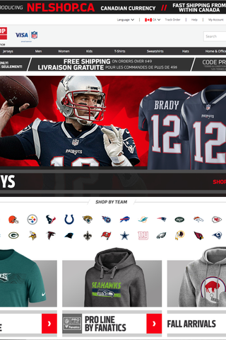 free shipping nfl shop canada