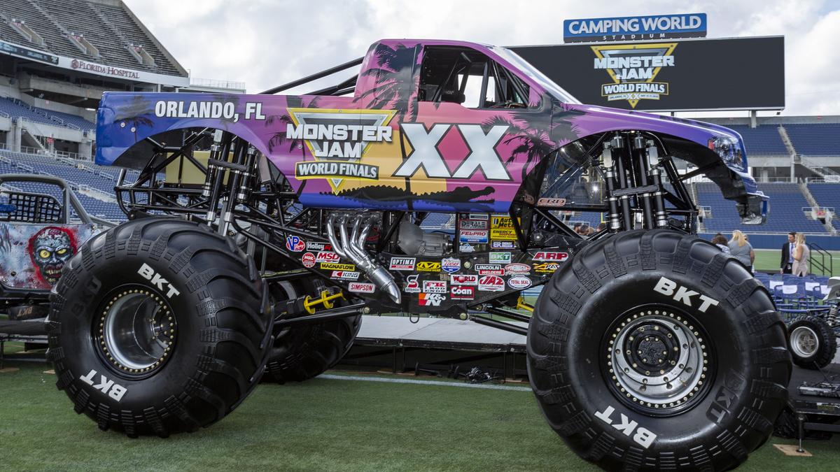 Monster Jam trucks will jump and flip in Orlando this weekend