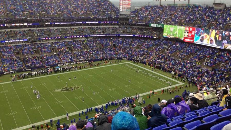 Ponchos and points plentiful in Ravens home opener - Baltimore Business  Journal