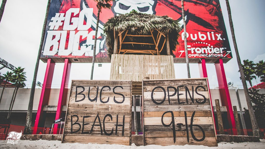 Bucs Beach Brings the Bay to Gameday