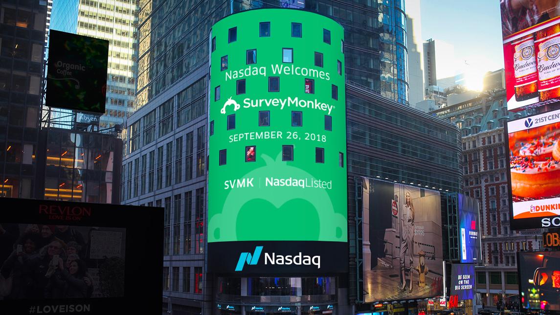 Surveymonkey Soars In Wall Street Debut After Upsized Ipo Tops Goals - surveymonkey soars in wall street debut after upsized ipo tops goals