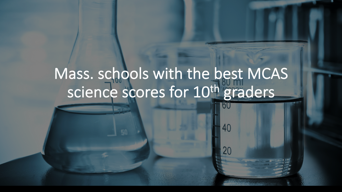 The Massachusetts schools with the best MCAS science scores for 10th The Massachusetts schools with the best MCAS science scores for 10th
