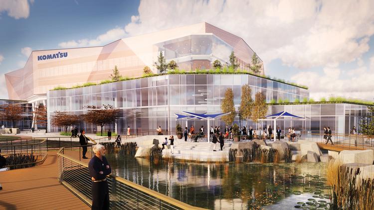 Komatsu To Build 285m Hq On Milwaukee Harbor Business Komatsu Mining Corp Will Build A 285 Million Headquarteranufacturing Campus Along Milwaukee S Harbor