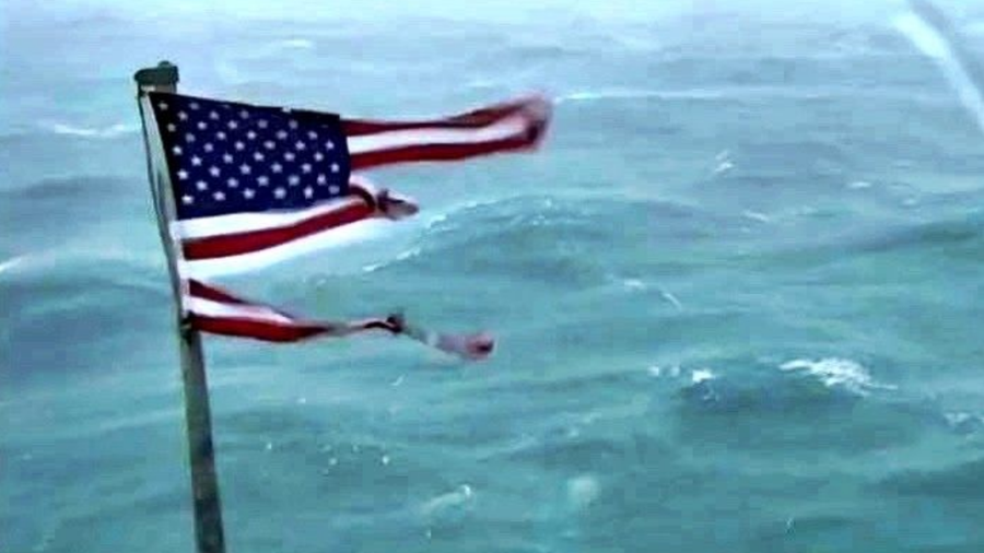 Sold Frying Pan Tower owner sells American flag flying during