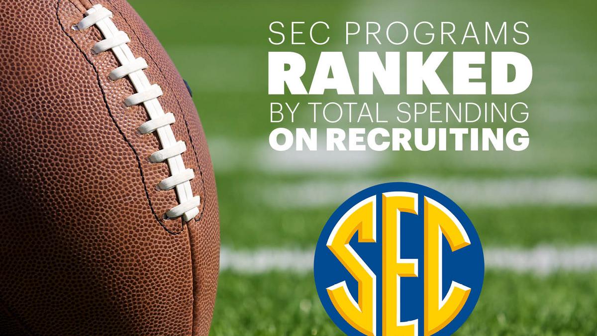How the SEC programs compare in recruiting expenses for their athletic