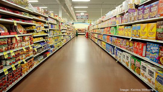 Grocery store aisle.