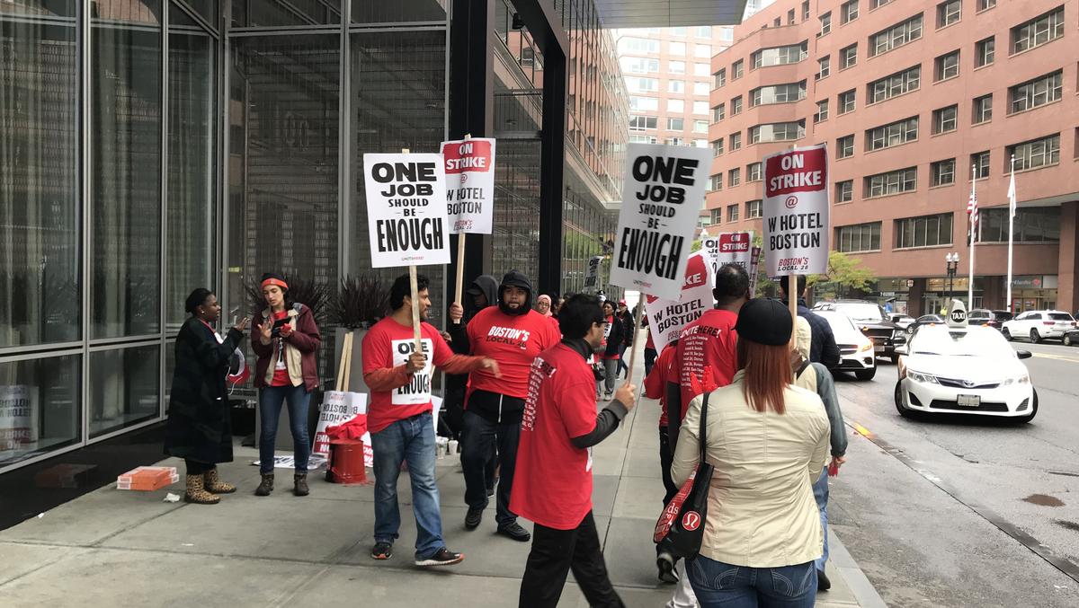 1,500 Workers At 7 Marriott Hotels In Boston Go On Strike - Boston ...