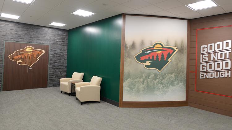 mn wild locker room store