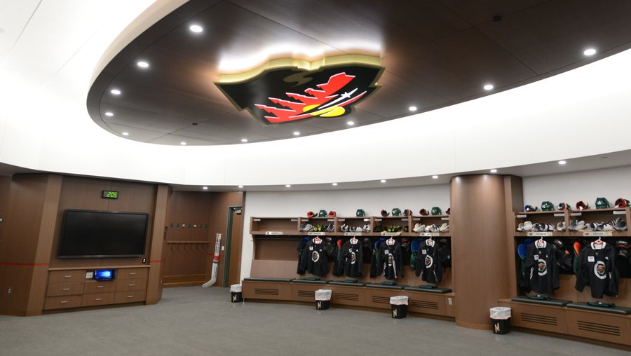 Minnesota Wild debut new locker room, practice rink in downtown St