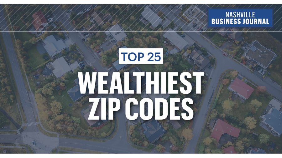 Mapped The wealthiest ZIP codes in Nashville Nashville Business Journal