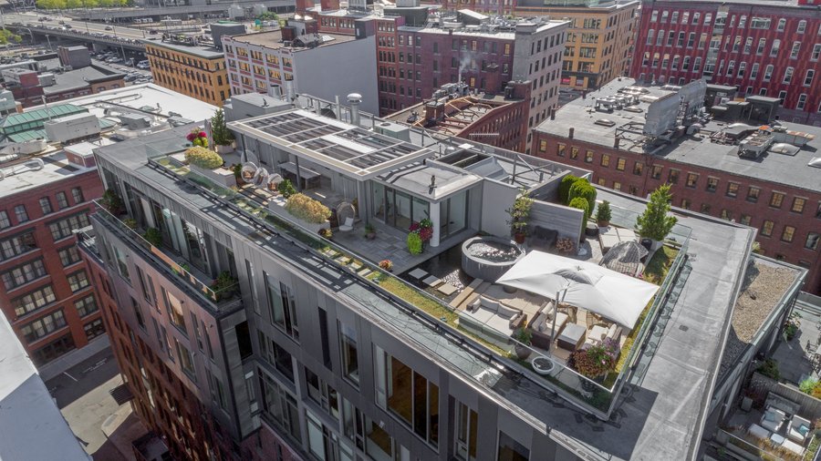 Tour the Seaport penthouse with rooftop hot tub on sale for $9.2M ...