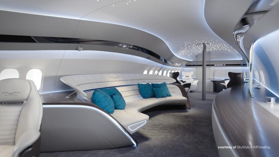 Boeing 737 Max 7 BBJ Genesis interior - The Business Journals