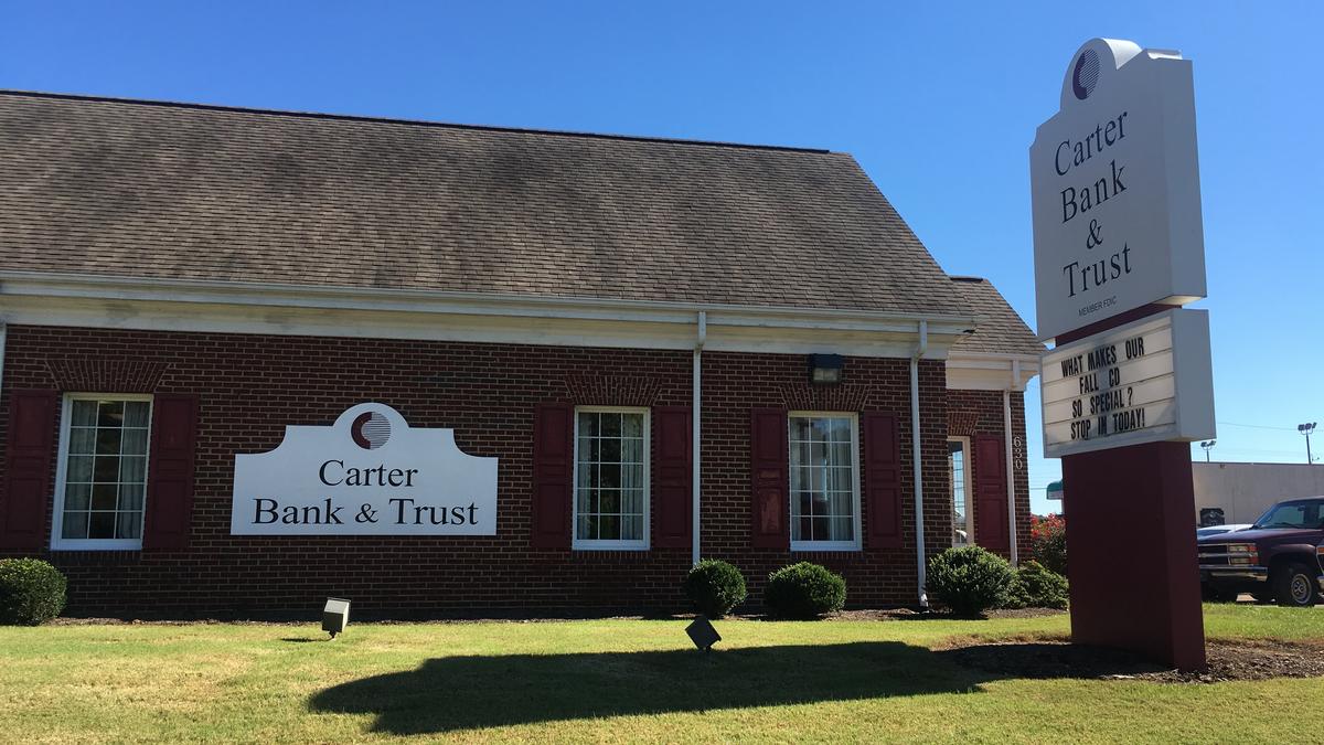 Carter Bank ups Triad presence - Triad Business Journal - Carter Bank And Trust In Martinsville Va