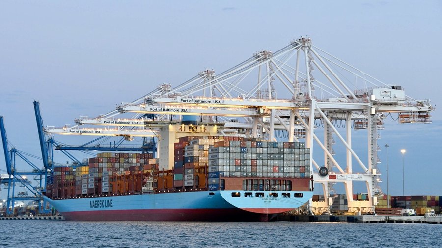 Port of Baltimore welcomes Gunde Maersk the biggest ship to visit