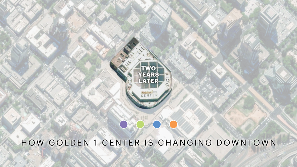 Golden 1 Center's ongoing transformation of downtown Sacramento