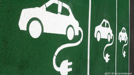 Electric Vehicle Charging Bay Symbol