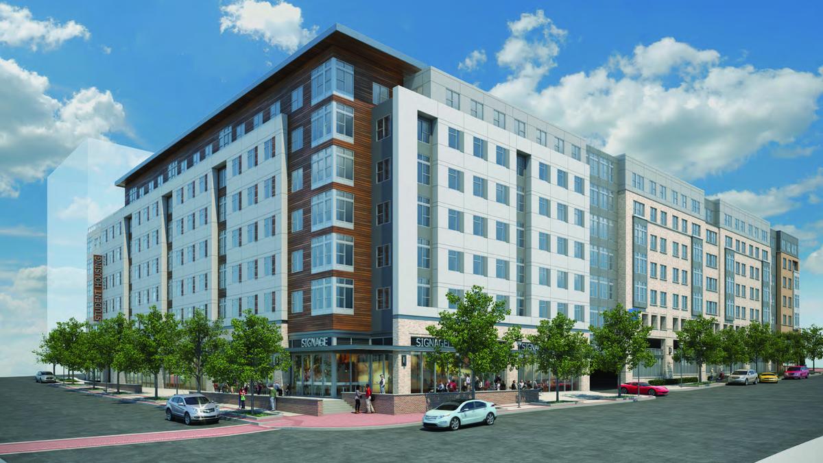 Towson Row's 720-unit student housing tower breaks ground - Baltimore ...