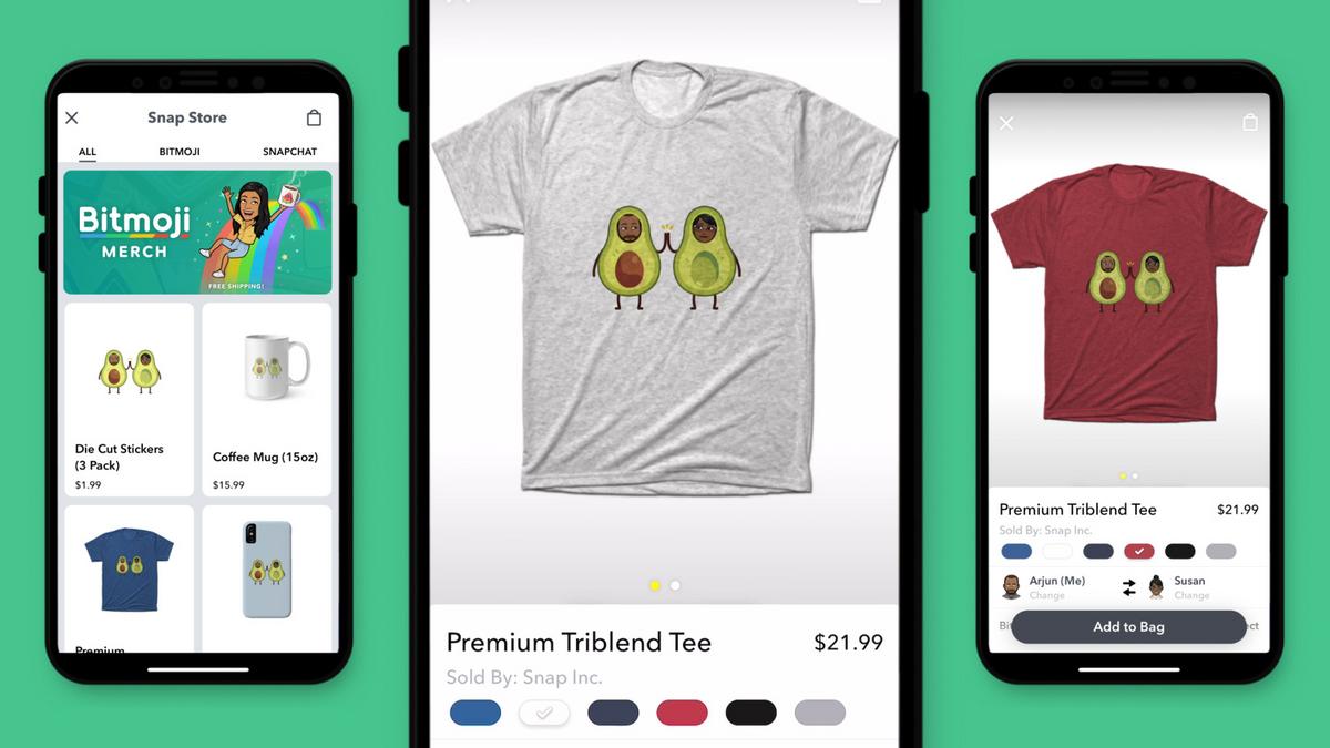 Snapchat adds Bitmoji merchandise to Snap Store - L.A. Business First