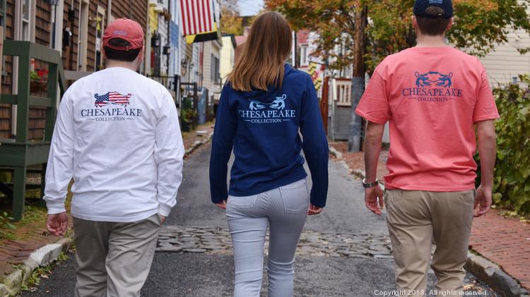 A few of the T-shirts created by Hunt Valley-based Chesapeake Collection.