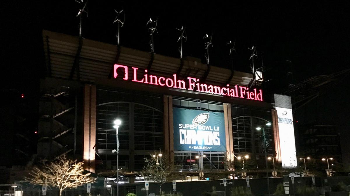 Lincoln Financial Field Lights Up in Purple in Honor of World