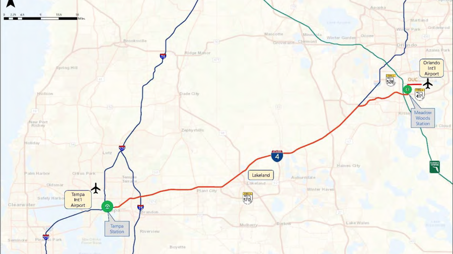 Brightline and FDOT complete negotiations on I 4 access Tampa