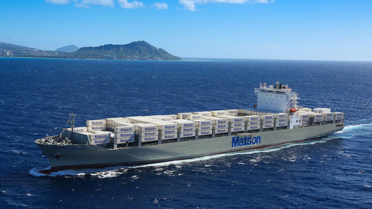 Matson largest containership ever built in U.S. Pacific