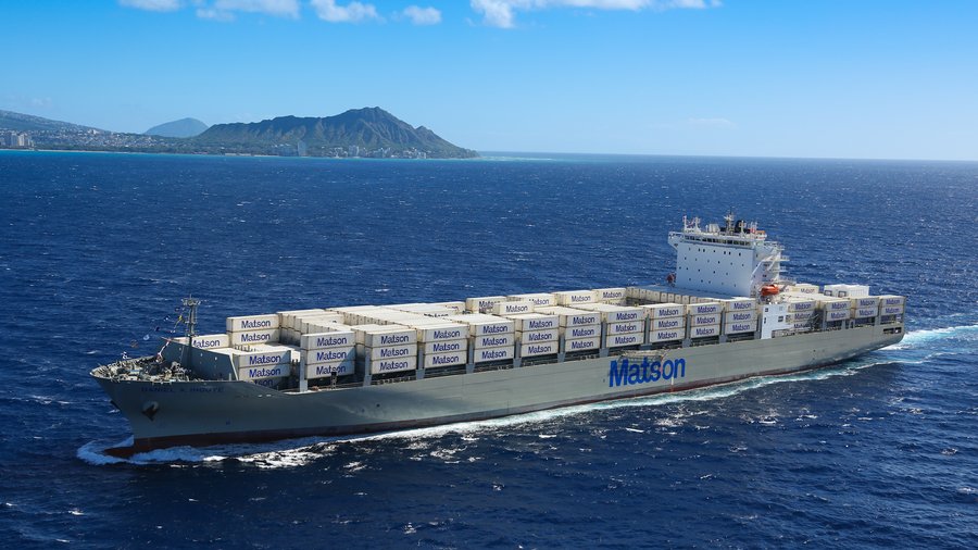 Matson largest containership ever built in U.S. Pacific