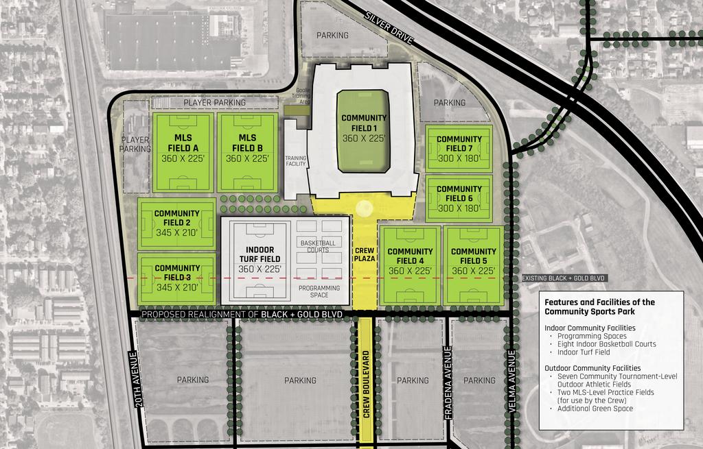 New Crew SC Stadium and Mixed-Use Development Proposed for