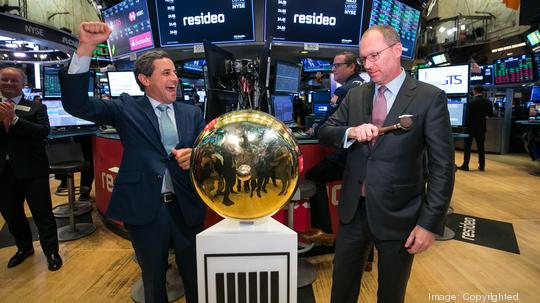 Resideo bell ringing NYSE 2018 Nefkens