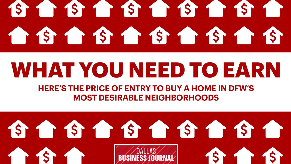 How much do you need to earn to own a home in DFW's priciest