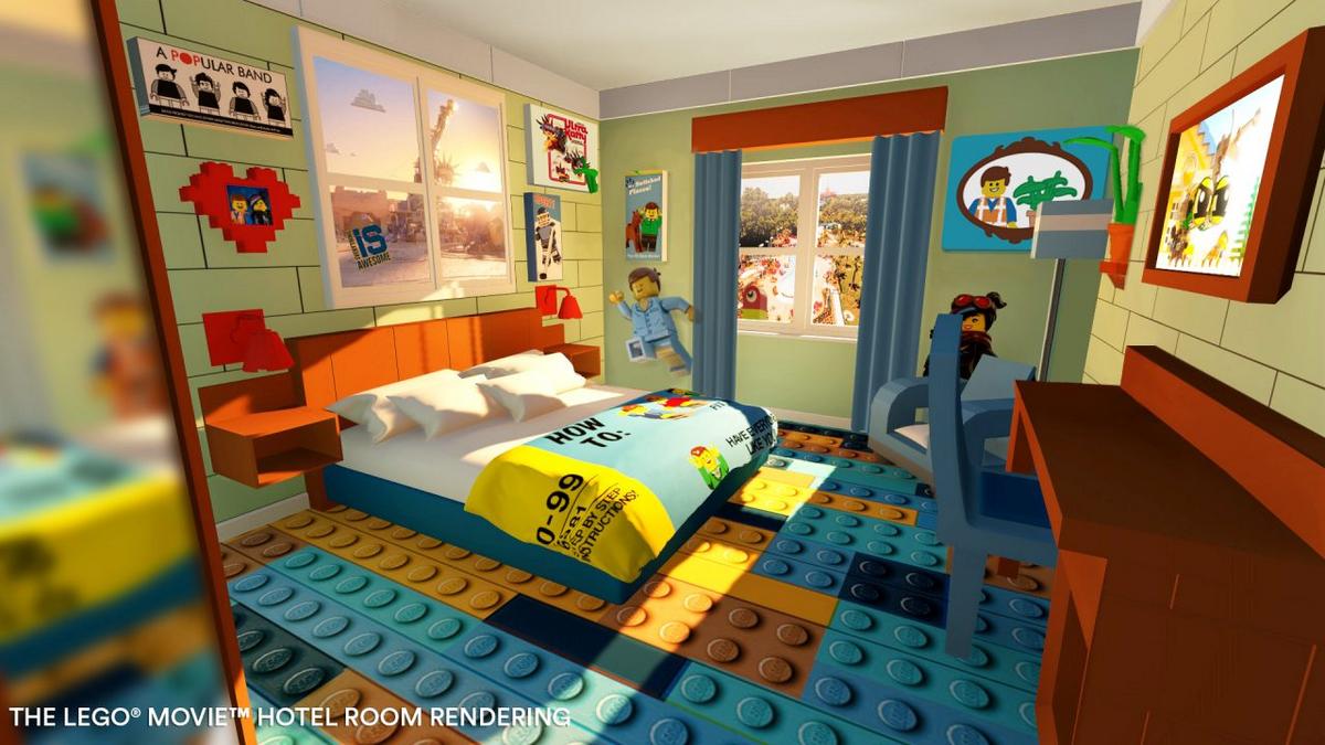 Legoland Florida shares peek at The Lego Movie World-themed hotel rooms - Orlando Business Journal