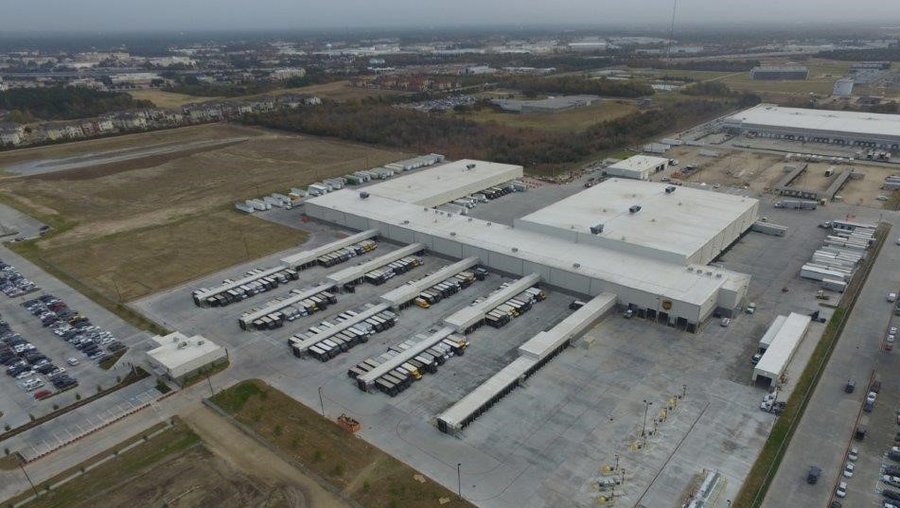UPS package processing facility in Houston operating at full capacity