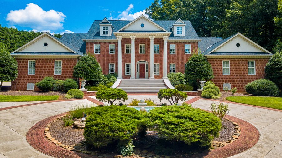 (PHOTOS) MillionDollar Dream Homes WinstonSalem brick mansion listed