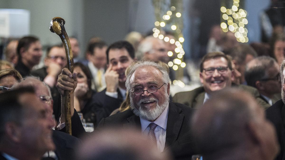 Scenes from Wisconsin Athletic Hall of Fame induction honoring Herb