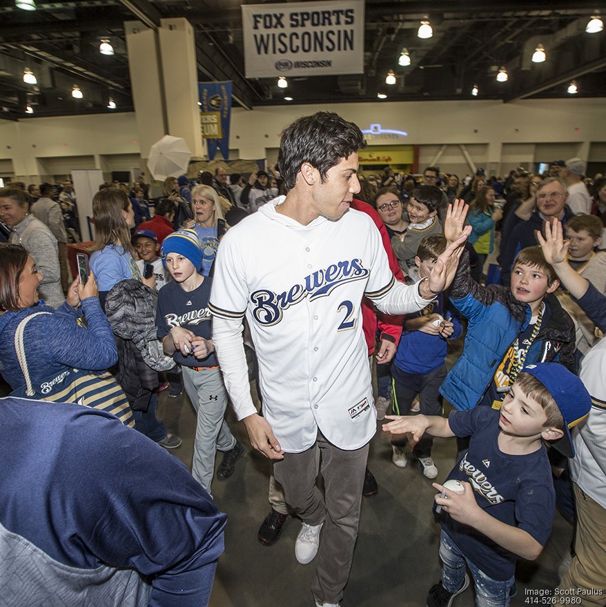 Mark Attanasio, Christian Yelich make fan's dream come true