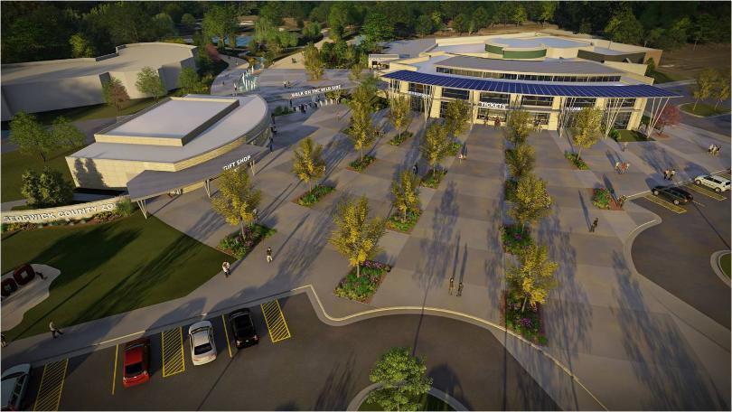 Sedgwick County Zoo entrance 