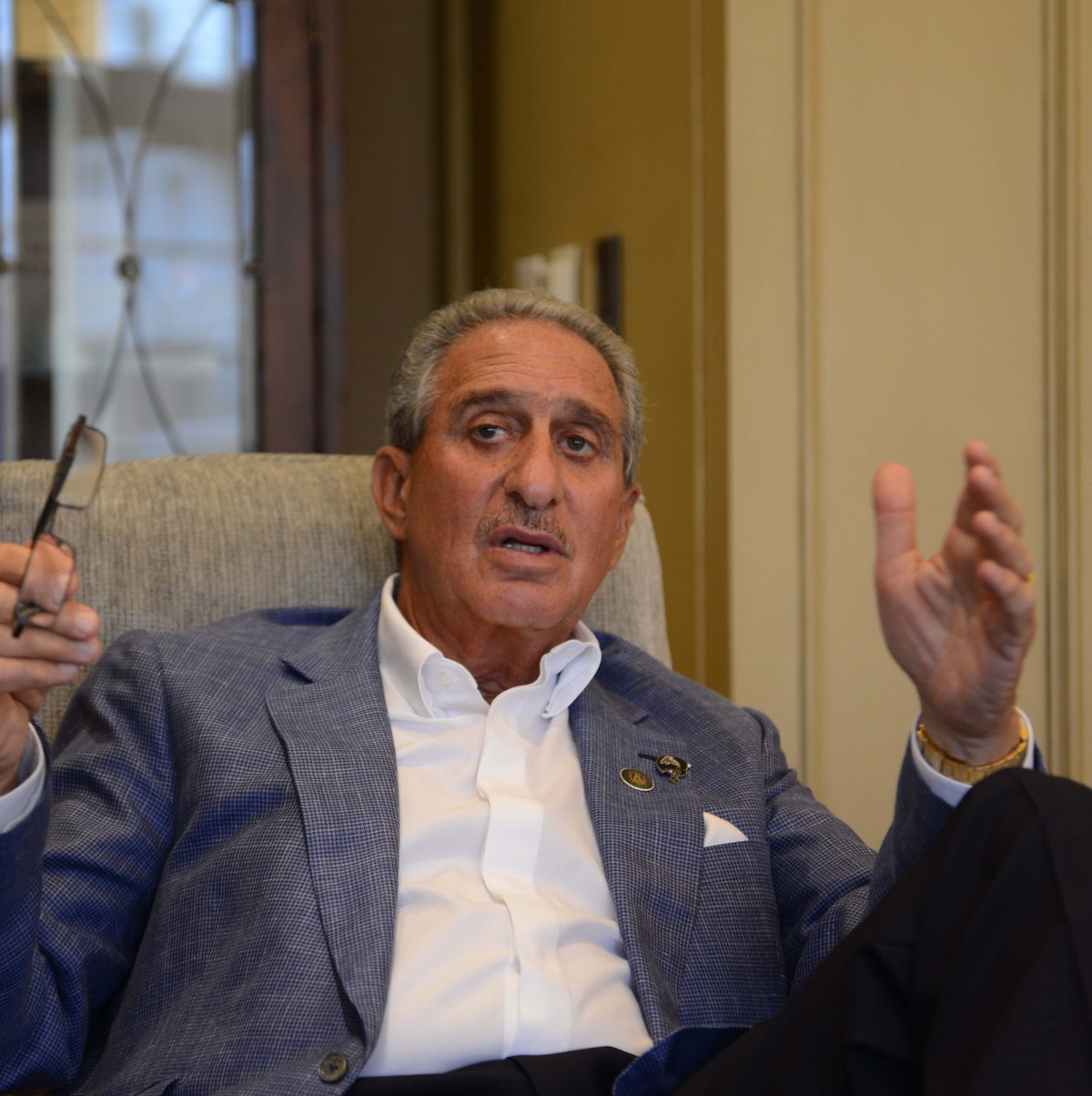 ESPN on X: Falcons owner Arthur Blank was not thrilled with one