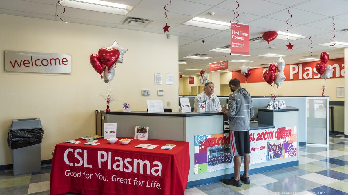 CSL Plasma opens new center in Miami South Florida Business Journal