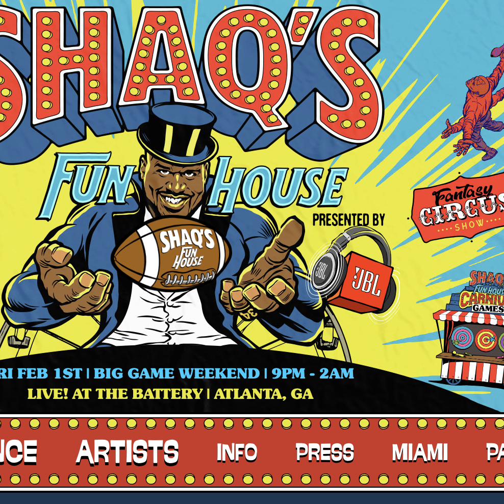 Shaq's Fun House might be the most over-the-top Atlanta Super Bowl