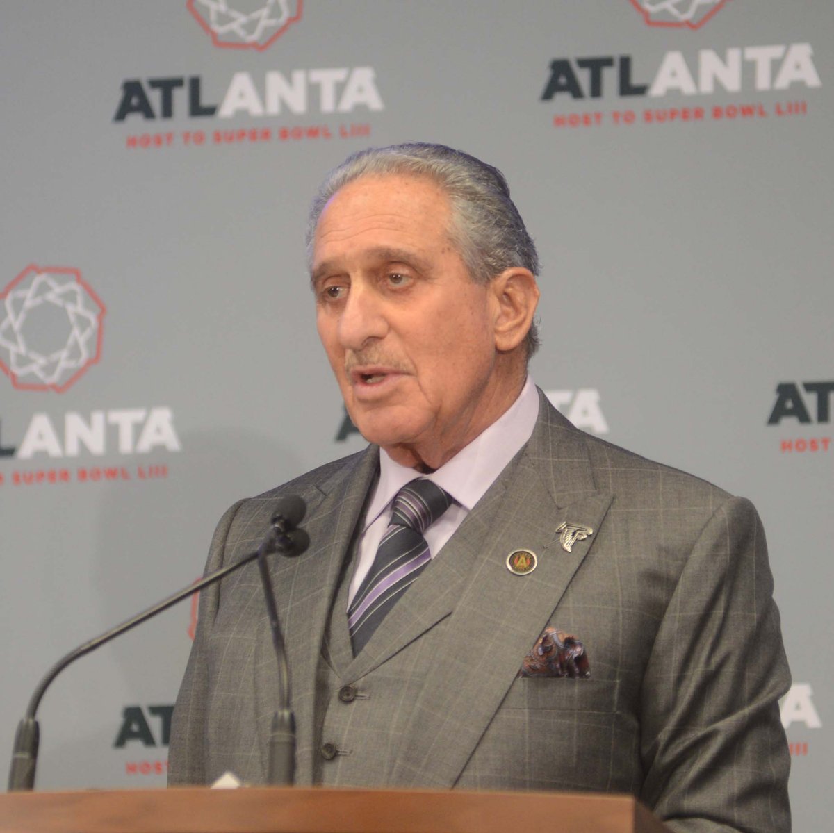 Atlanta Falcons owner Arthur Blank says new coach Dan Quinn has