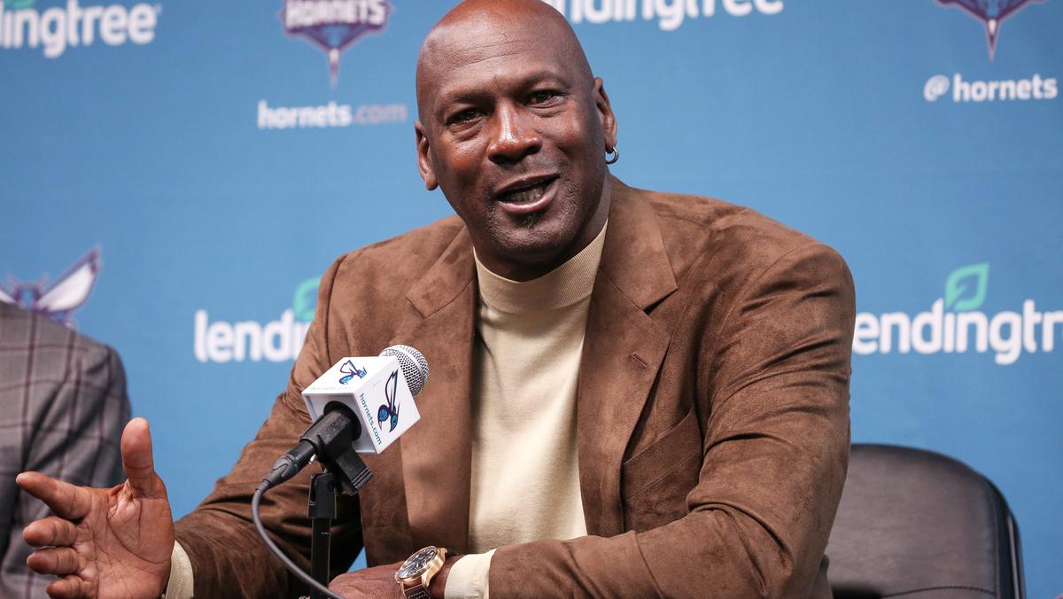 BUZZ: Michael Jordan teams up with NASCAR's Denny Hamlin, Bubba Wallace ...