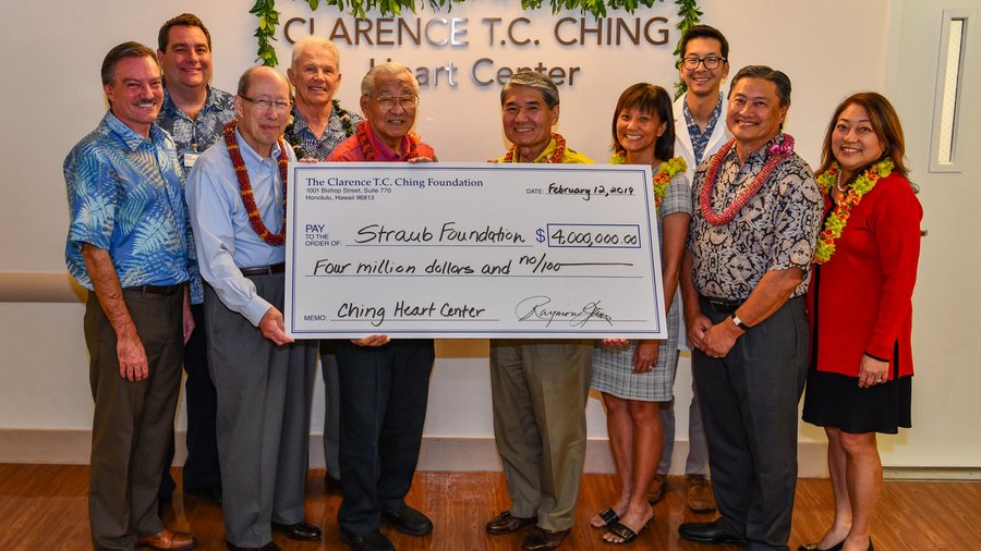 The Clarence T. C. Ching Foundation donates $4 millon to Straub Medical Center