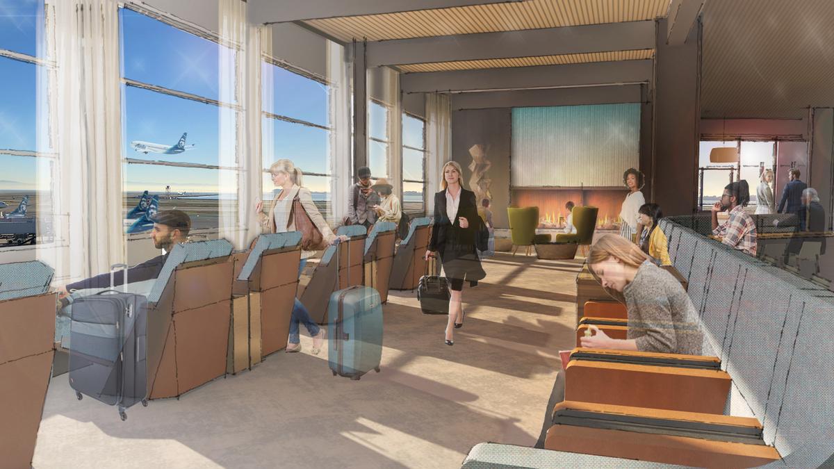 Alaska Airlines Unveils Plans For New Airport Lounge - San Francisco ...