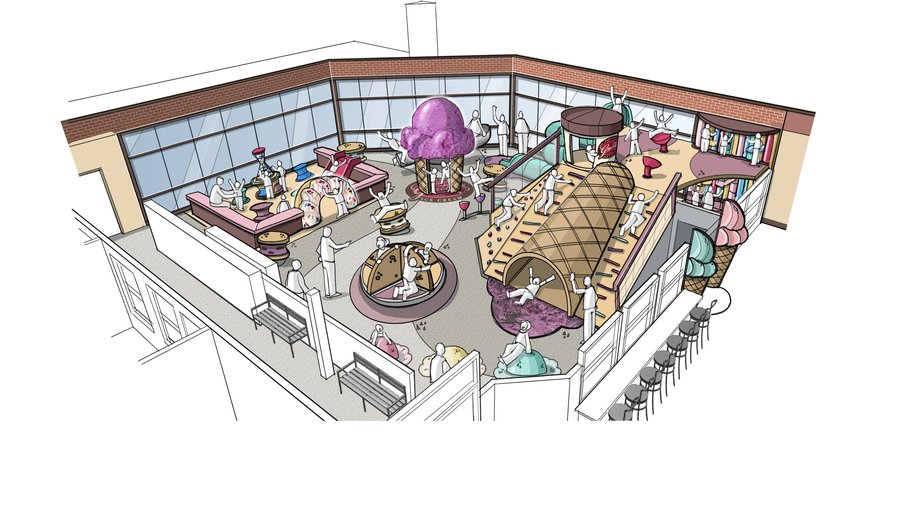 Graeter's store on Bethel Road in line to Habitat for Humanity